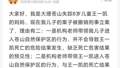 “8岁男童苍山遇难”撤案，代理律师称机构存在严重过失，孩子母亲称将继续申诉