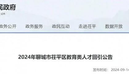 16人！聊城一地发布人才回引公告