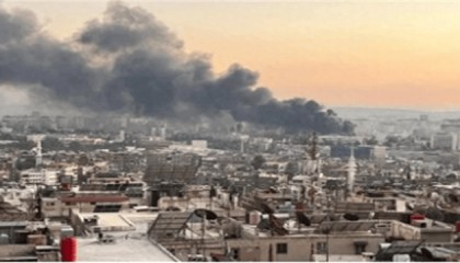 巨大蘑菇云直冲云霄，60米宽山体被炸平，叙利亚核辐射量骤增