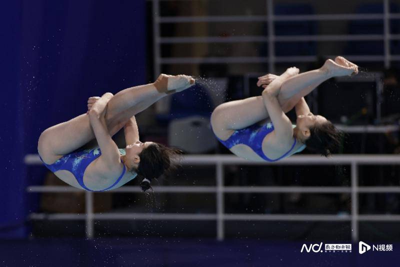 全红婵复出！携搭档一路领先助广东队摘十五运会跳水女团金牌