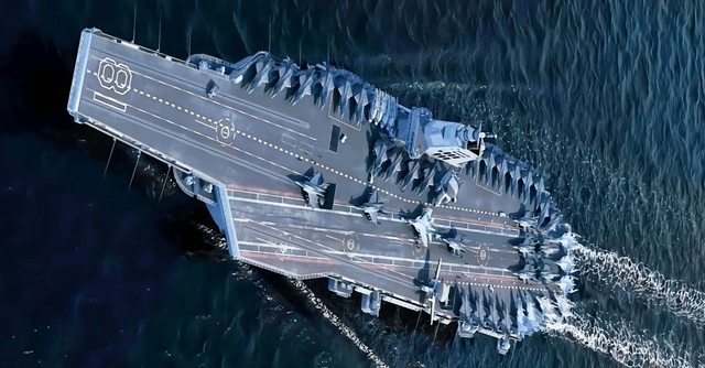 美国发现：中国正在11万吨级核动力航母，预计将搭载六代舰载机